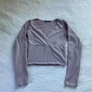 Brandy Melville Crop Blouse